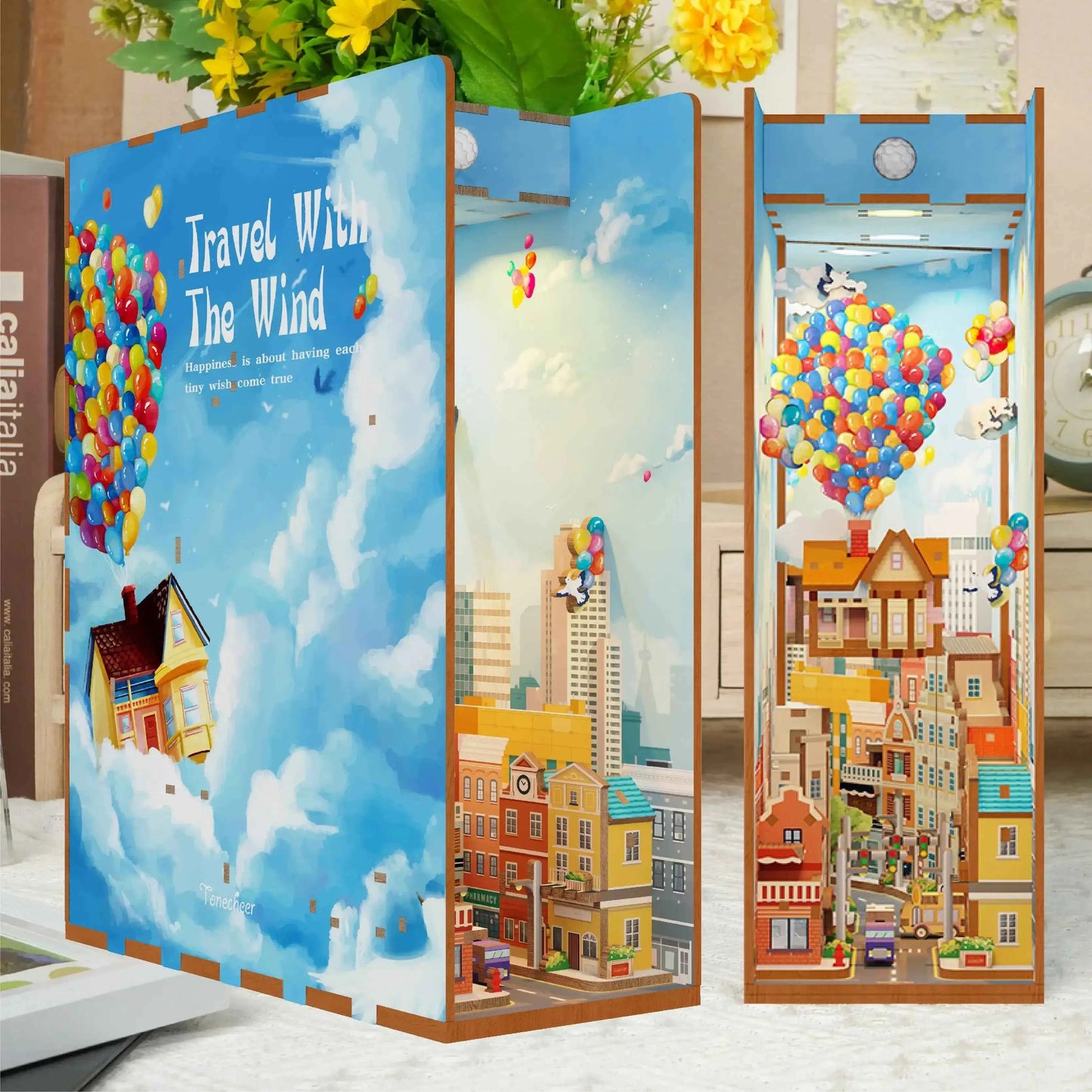 TONECHEER Mother's Day FLASH SALE DIY Book Nook Kit (Travel with The Wind)