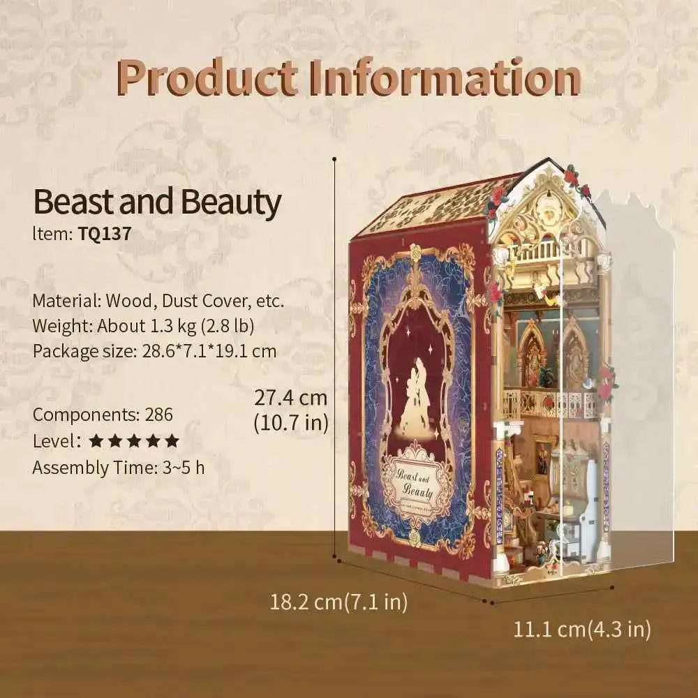 TONECHEER Mid-Year Flash Sale DIY Book Nook Kit (Beast And Beauty)