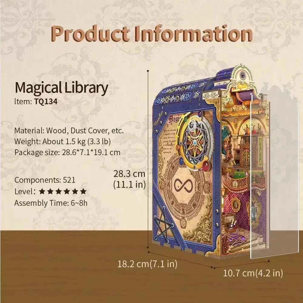 TONECHEER Mid-Year Flash Sale DIY Book Nook Kit (Magical Library)