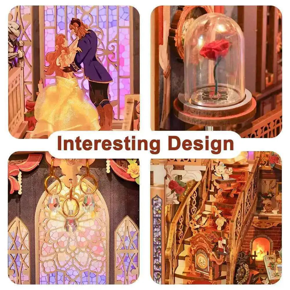 TONECHEER Mid-Year Flash Sale DIY Book Nook Kit (Beast And Beauty)