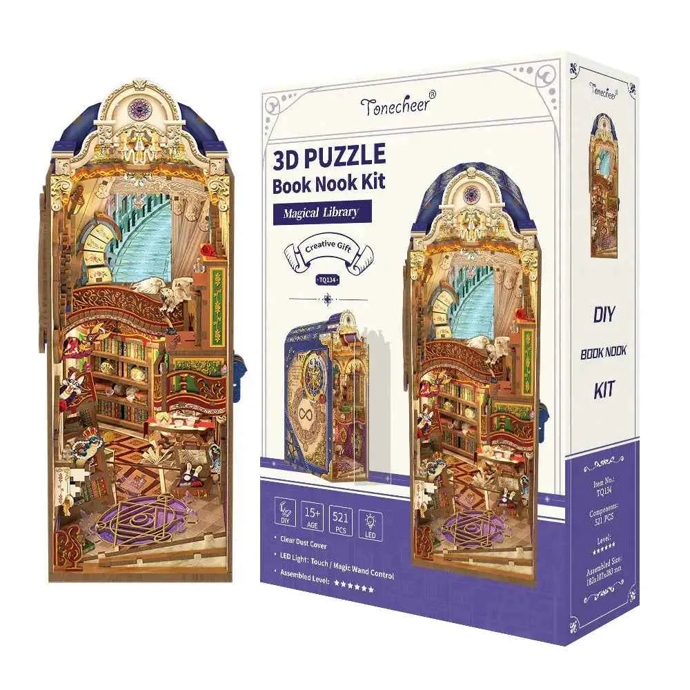 TONECHEER Mid-Year Flash Sale DIY Book Nook Kit (Magical Library)