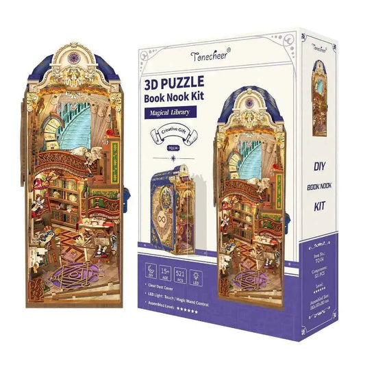 TONECHEER Mid-Year Flash Sale DIY Book Nook Kit (Magical Library)