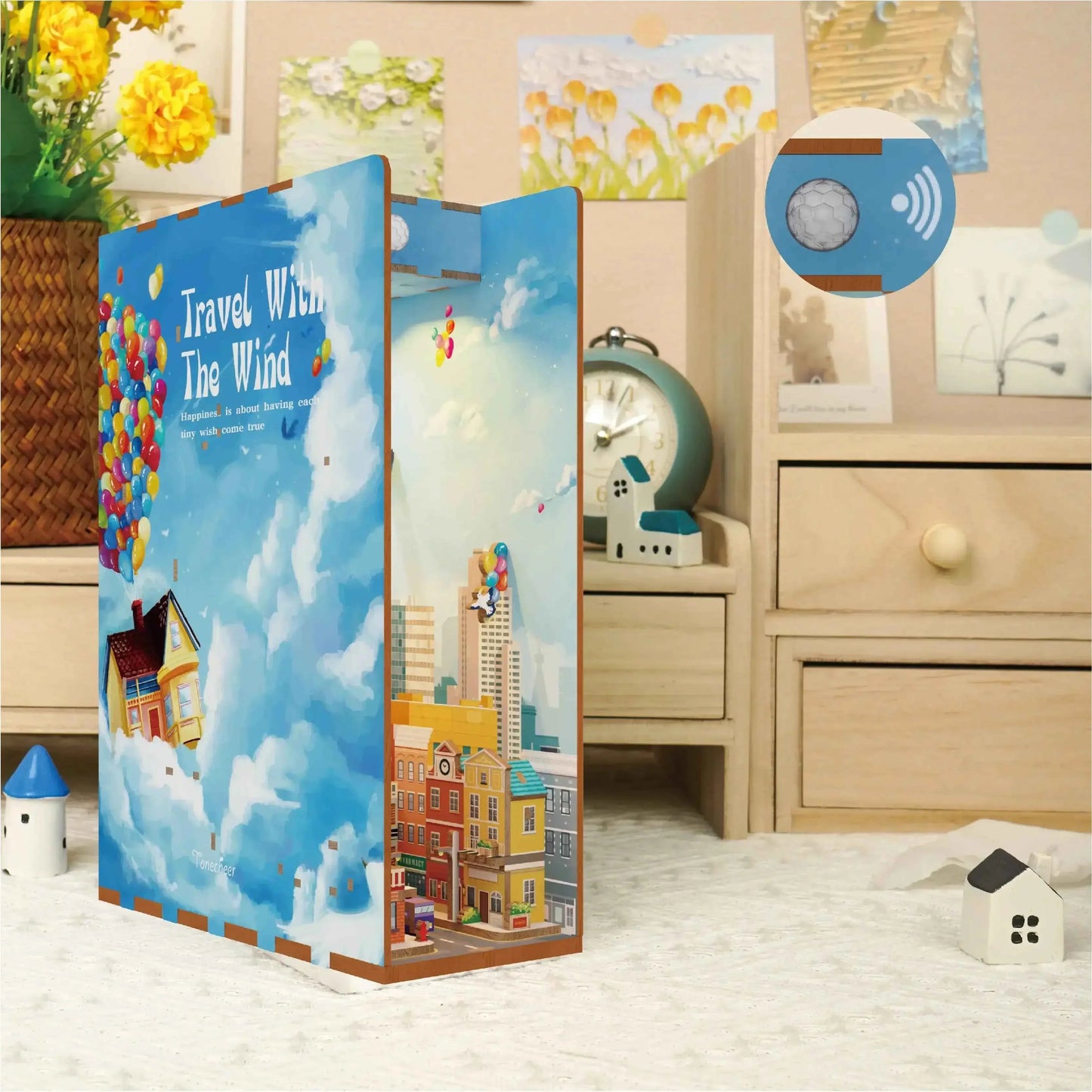 TONECHEER Mother's Day FLASH SALE DIY Book Nook Kit (Travel with The Wind)