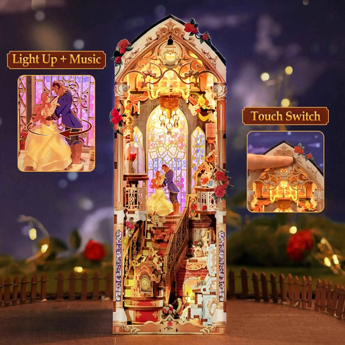 TONECHEER Mid-Year Flash Sale DIY Book Nook Kit (Beast And Beauty)