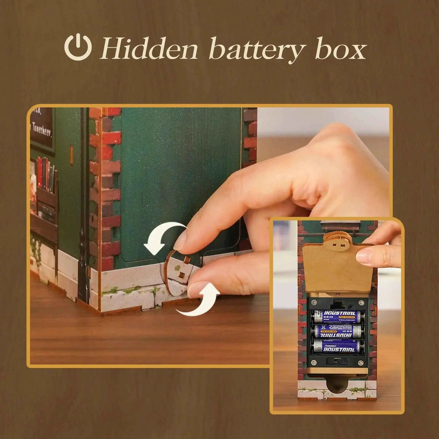 TONECHEER 3D Wooden Puzzle DIY Book Nook Kit (Left Bank Bookstore)