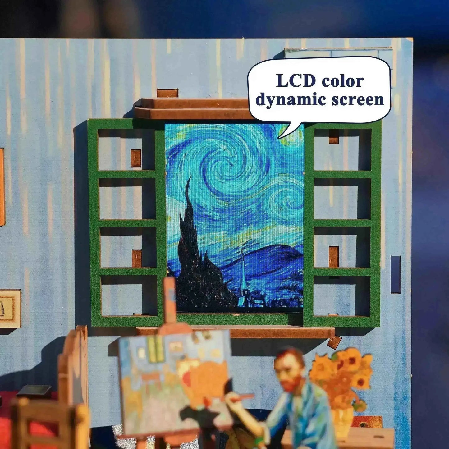 TONECHEER Mid-Year Flash Sale DIY Miniature House (Vincent's Bedroom)