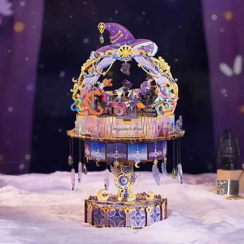 TONECHEER Mid-Year Flash Sale DIY Rotating Music Box Kit (Magician's Show)