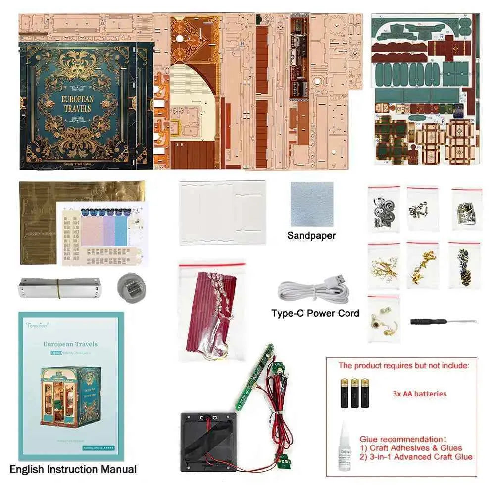 TONECHEER Mid-Year Flash Sale DIY Infinity Train Cabin Kit (European Travels)