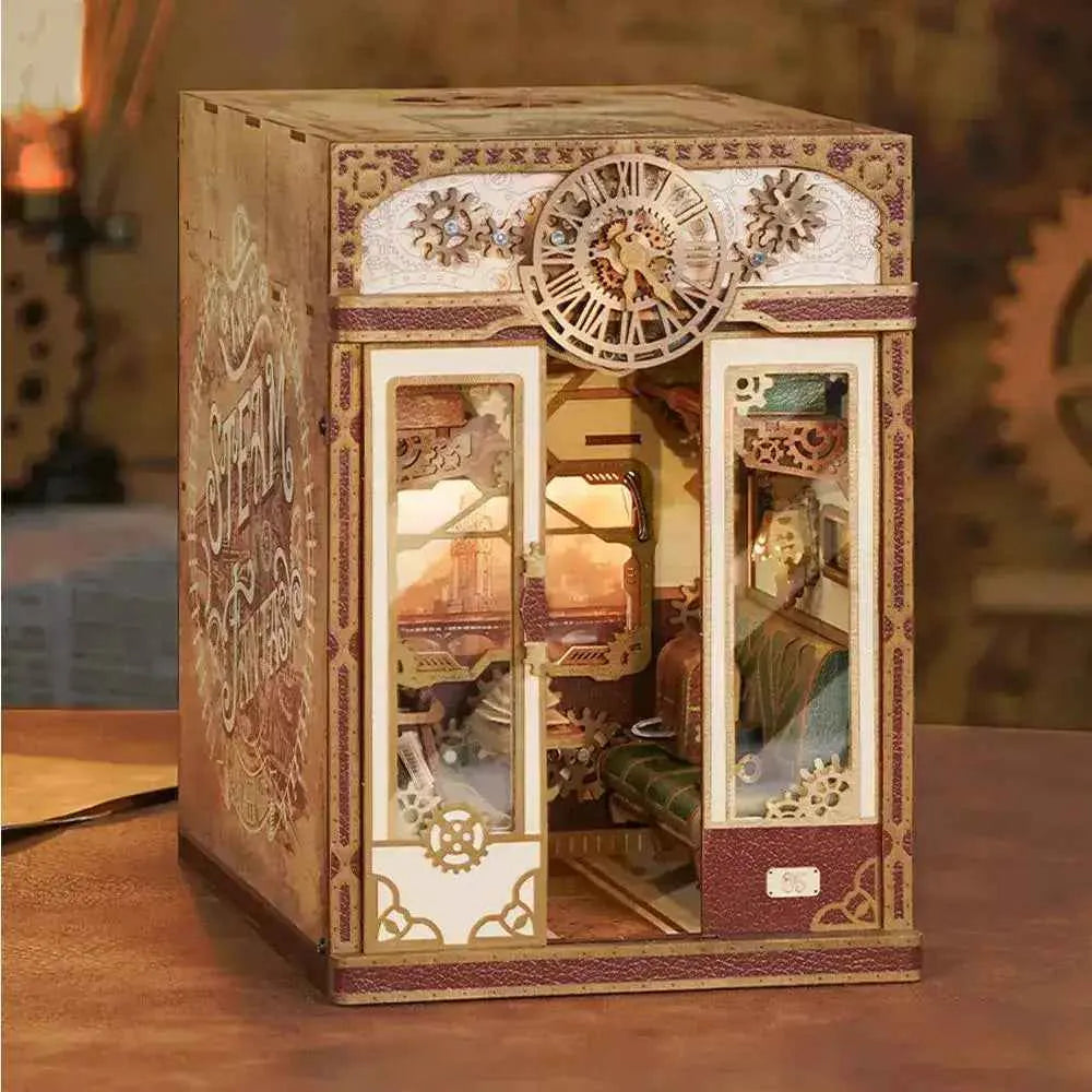 TONECHEER Mid-Year Flash Sale 3D Puzzle DIY Infinity Train Cabin Kit (Steam Fantasy)