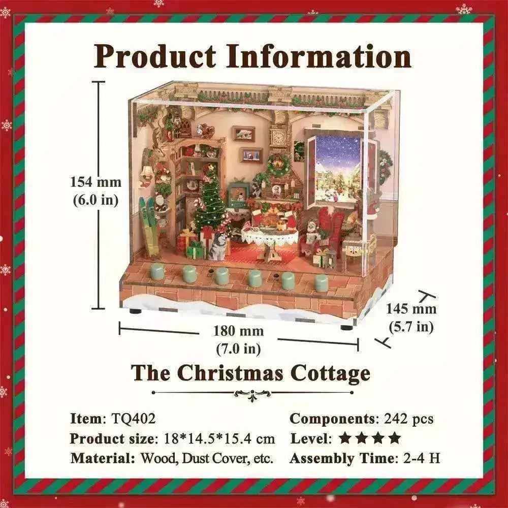TONECHEER 3D Puzzle DIY Miniature House  (The Christmas Cottage)