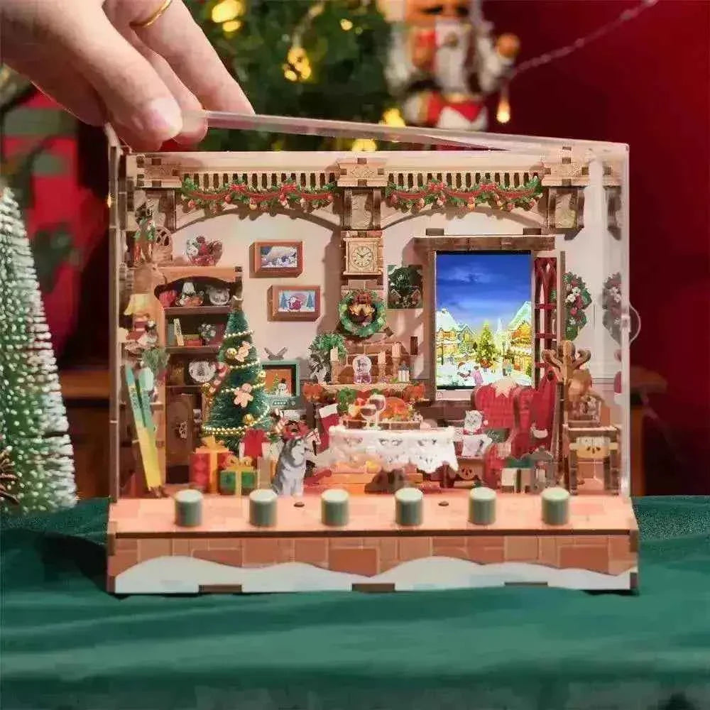 TONECHEER 3D Puzzle DIY Miniature House  (The Christmas Cottage)