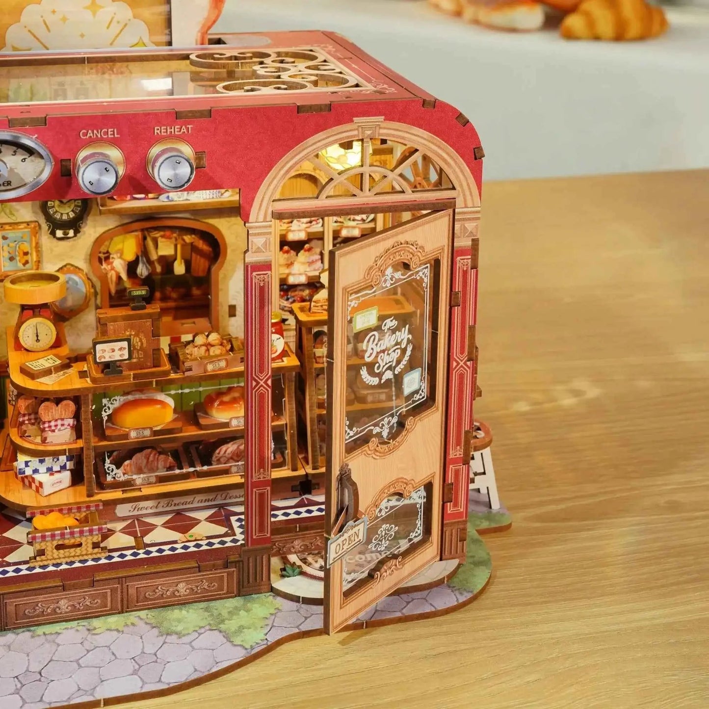 TONECHEER 3D Puzzle DIY Miniature House (Toast Bakery)