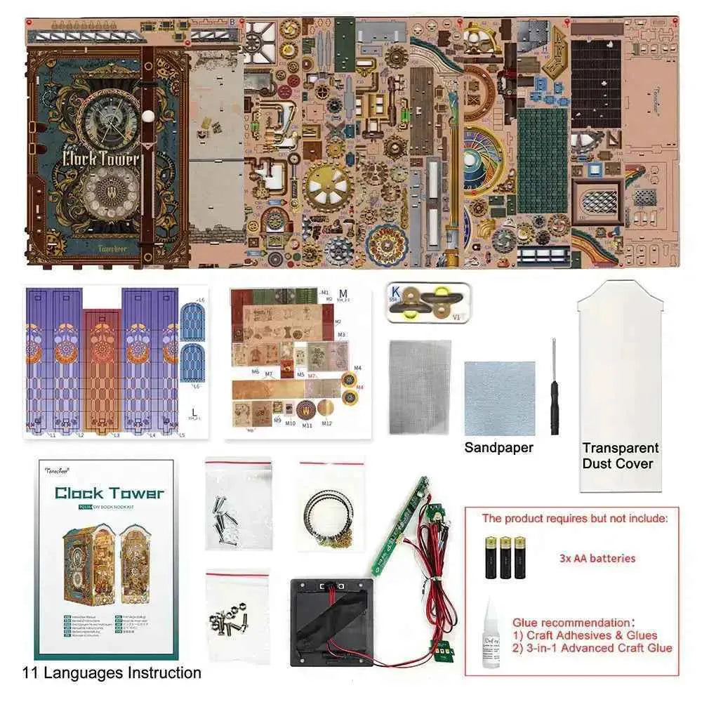 TONECHEER Mother's Day FLASH SALE Book Nook Kit (Clock Tower)