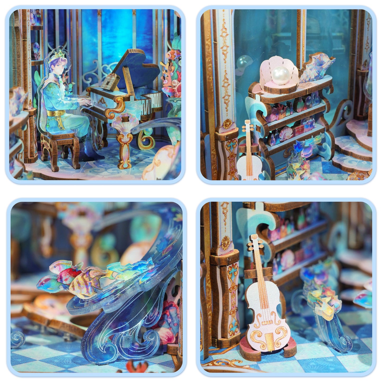 [Pre-sale]TONECHEER 3D Wooden Puzzle DIY Book Nook Kit (Deep Melody)