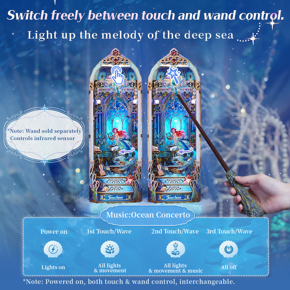 [Pre-sale]TONECHEER 3D Wooden Puzzle DIY Book Nook Kit (Deep Melody)