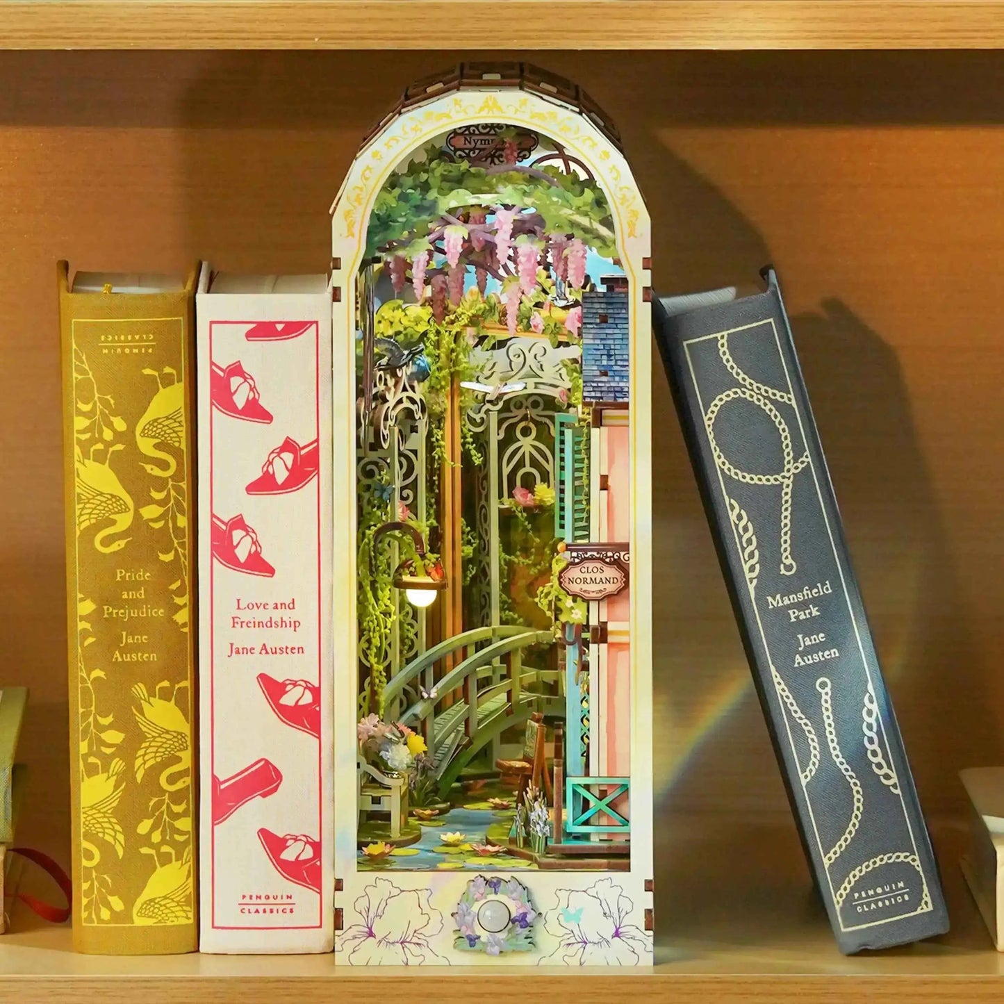 TONECHEER Mid-Year Flash Sale 3D Puzzle Book Nook Kit (Giverny Garden)