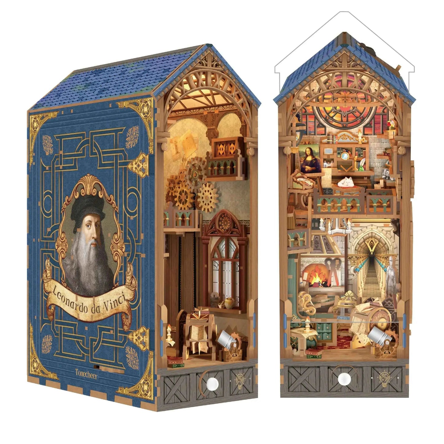 TONECHEER Mid-Year Flash Sale DIY Book Nook Kit (Leonardo Da Vinci)