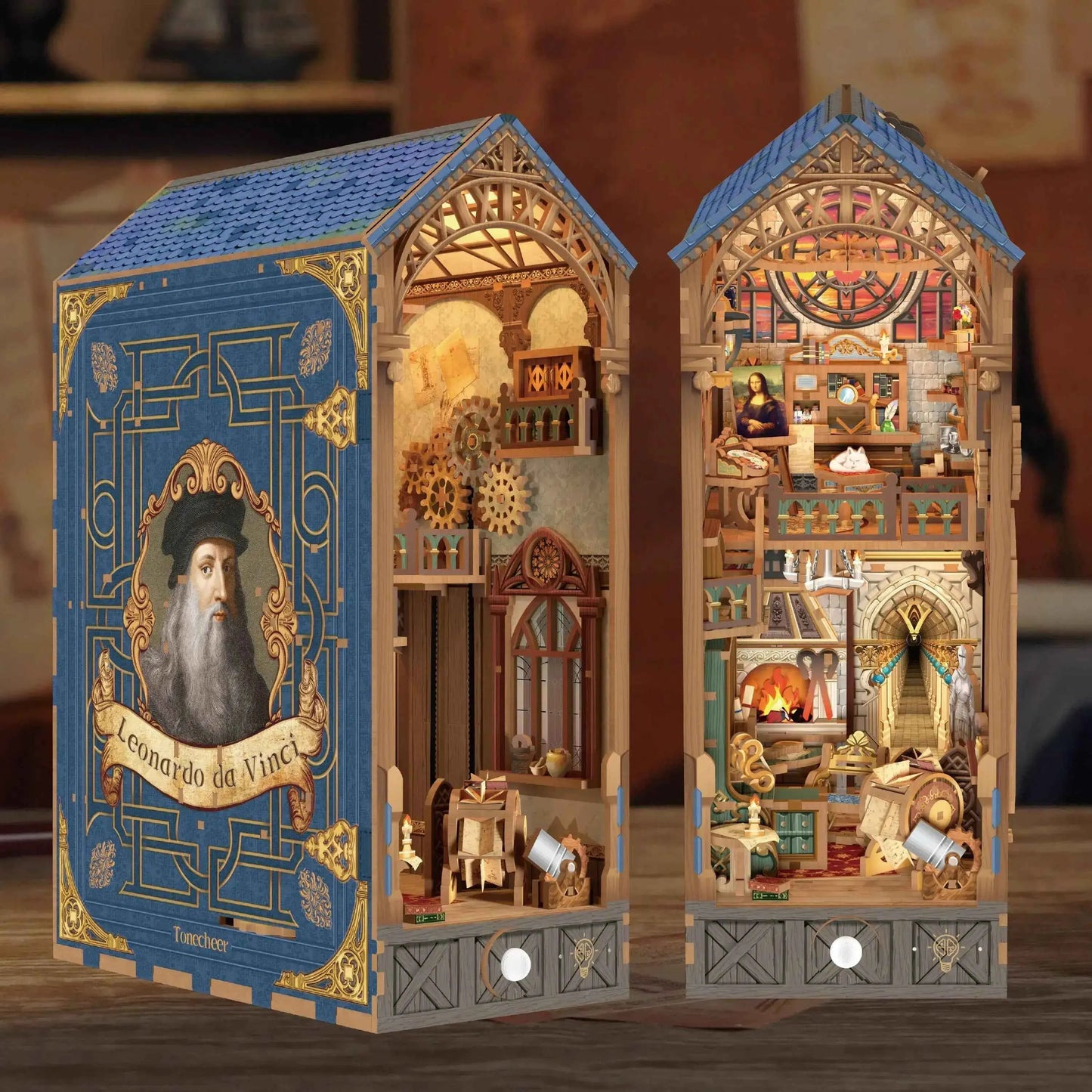 TONECHEER Mid-Year Flash Sale DIY Book Nook Kit (Leonardo Da Vinci)