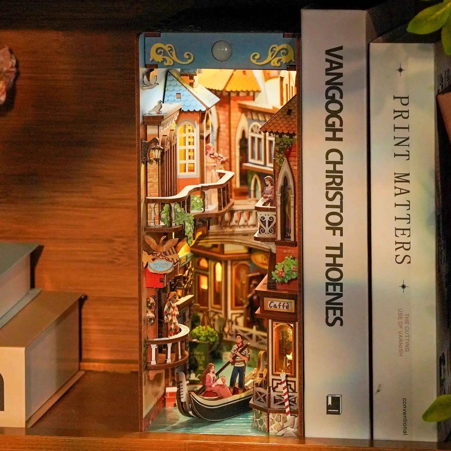 TONECHEER Mid-Year Flash Sale 3D Puzzle Book Nook Kit (Venetian Dreams)