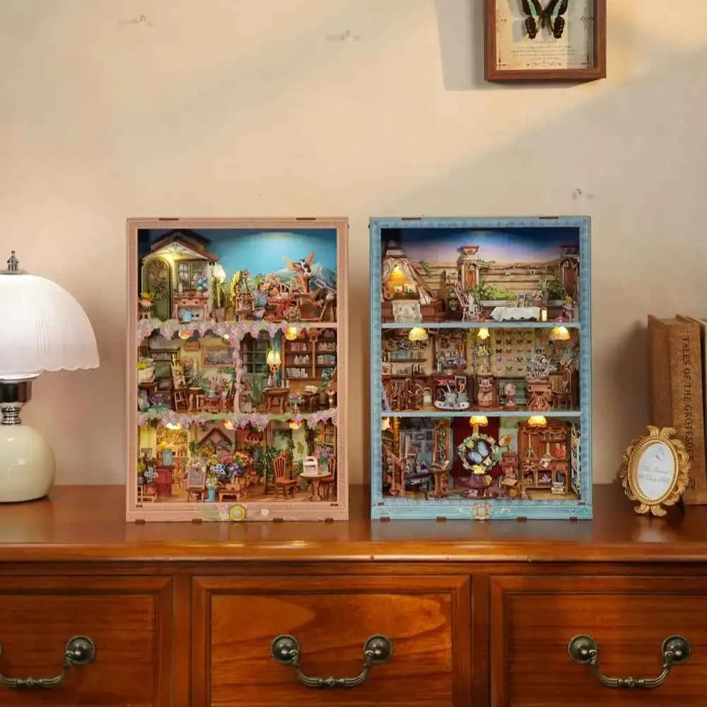 TONECHEER 3D Wooden Puzzle DIY Story Frame Kit (Travel Collector)