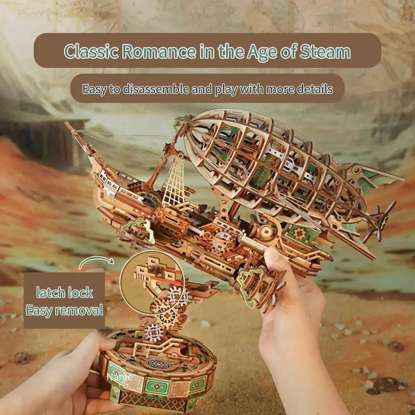 TONECHEER Mid-Year Flash Sale DIY 3D Puzzle Transmission Model Kit (Sailing In Fog)