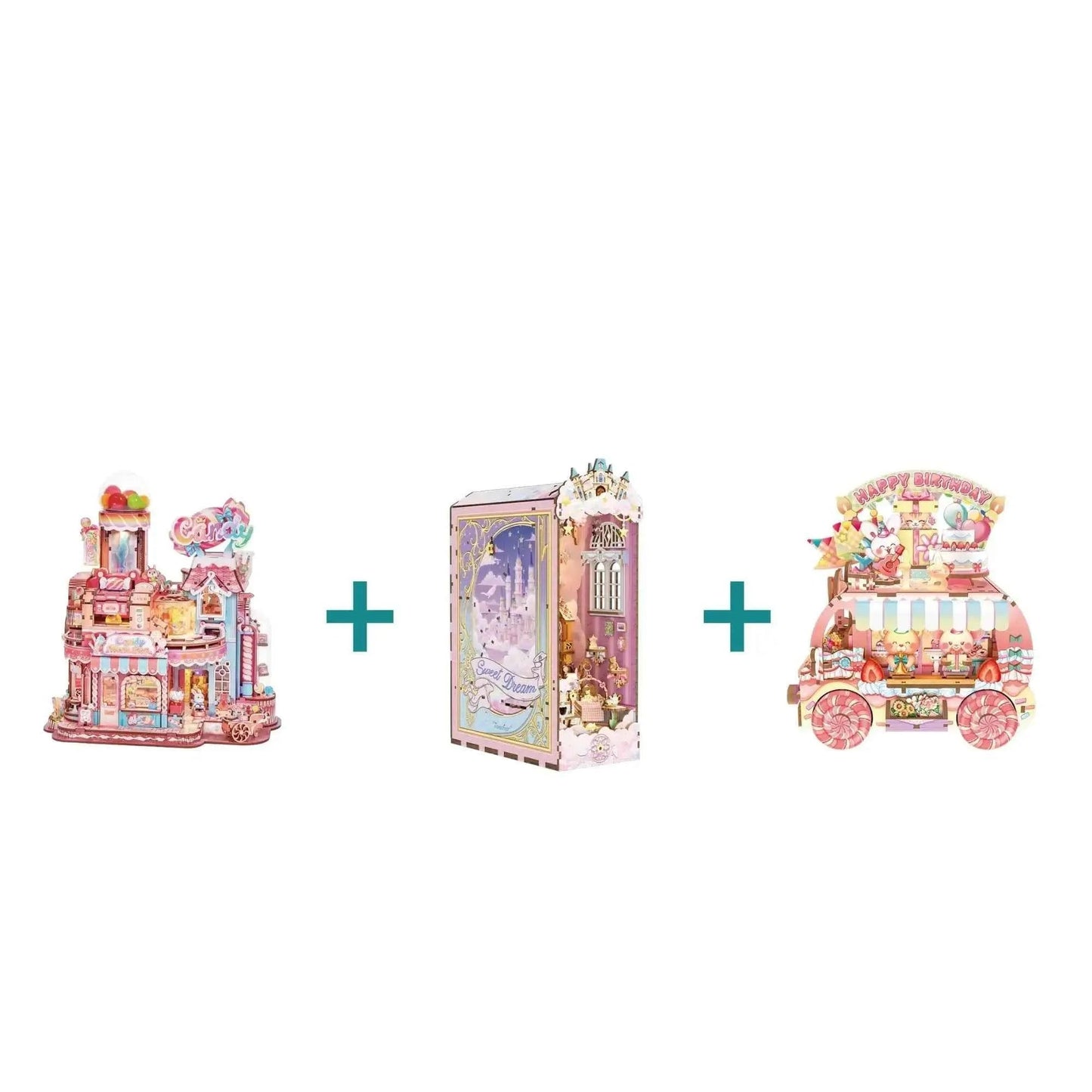 TONECHEER DIY 3D Puzzle Transmission Model Kit (Candy Workshop)