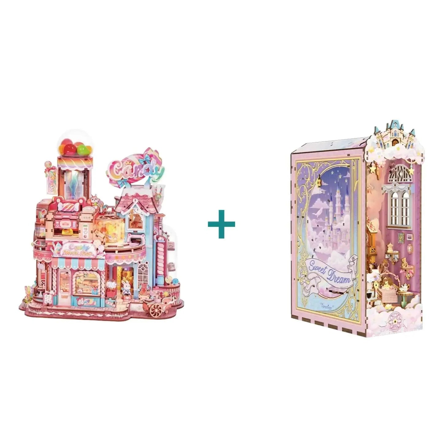 TONECHEER DIY 3D Puzzle Transmission Model Kit (Candy Workshop)