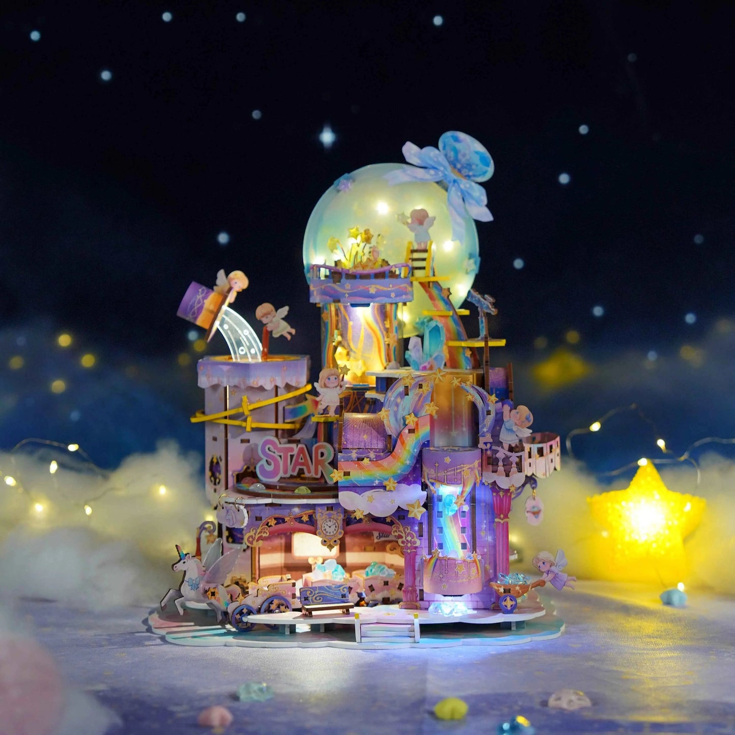 TONECHEER DIY 3D Puzzle Transmission Model Kit (Star Workshop)