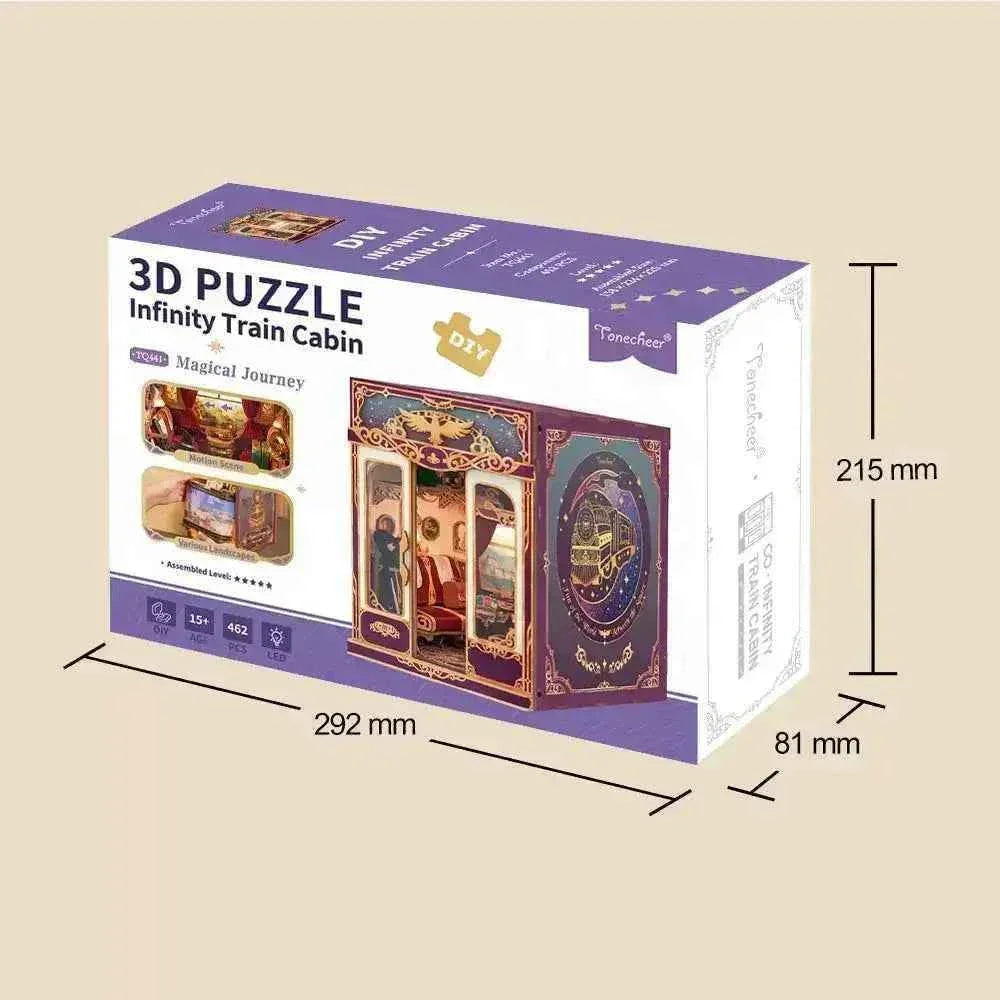 TONECHEER Mid-Year Flash Sale 3D Puzzle DIY Infinity Train Cabin Kit (Magical Journey)