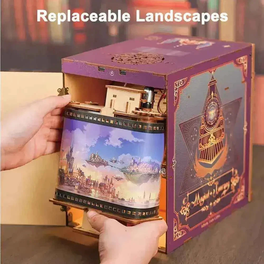 TONECHEER Mid-Year Flash Sale 3D Puzzle DIY Infinity Train Cabin Kit (Magical Journey)