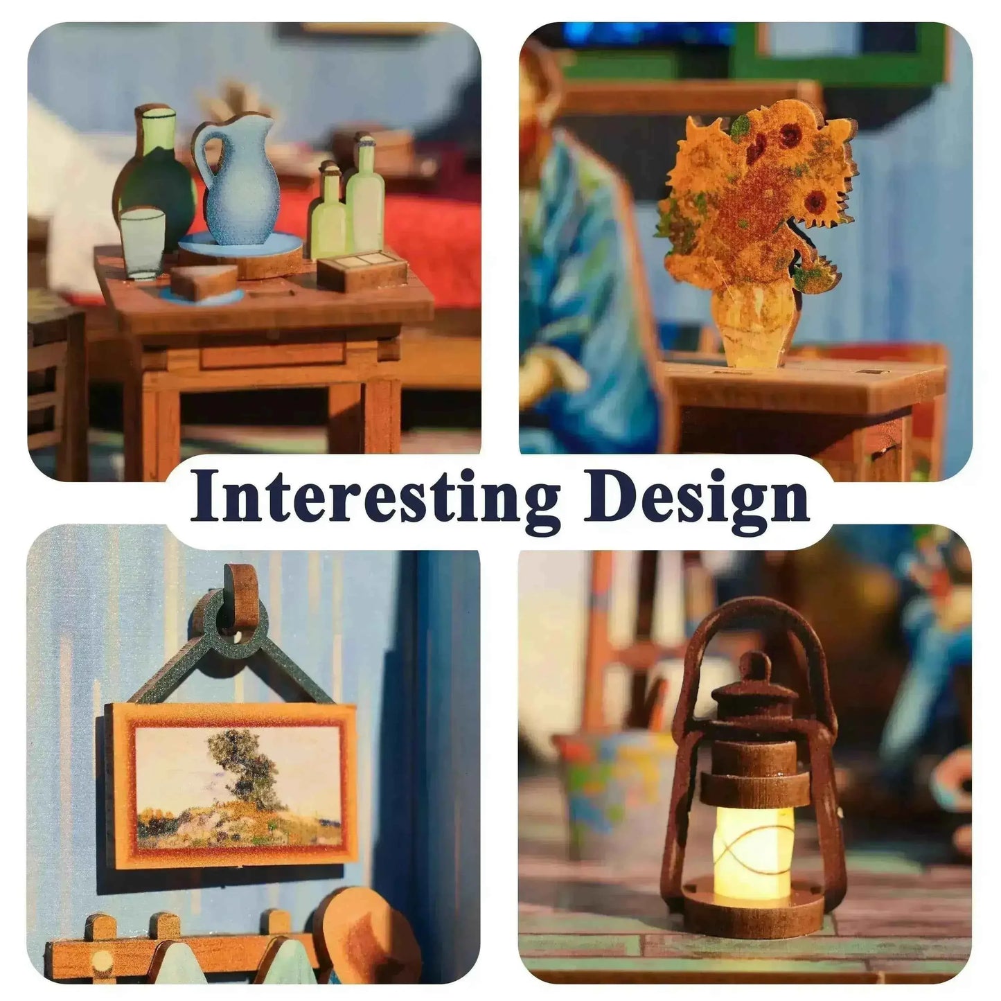 TONECHEER Mid-Year Flash Sale DIY Miniature House (Vincent's Bedroom)