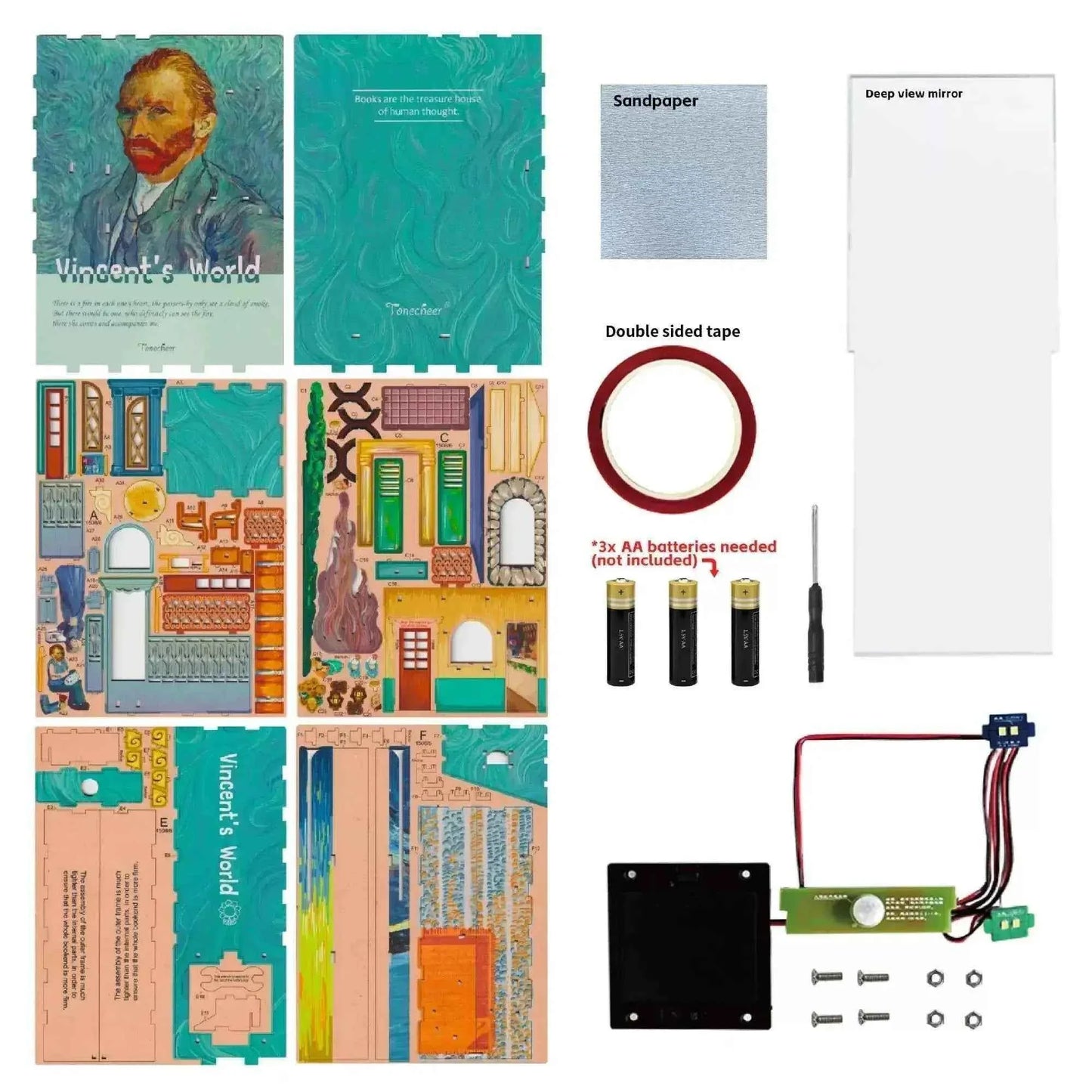 TONECHEER Mid-Year Flash Sale DIY Book Nook Kit (Vincent's World)