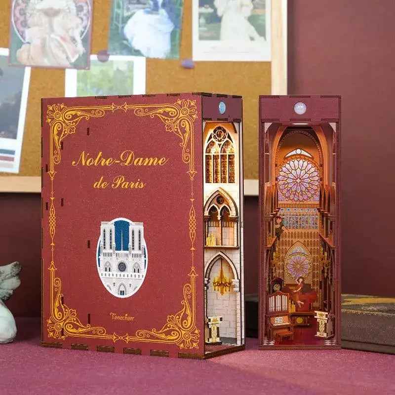Pure Snoze 3D Wooden Puzzle DIY Book Nook Kit (Notre-Dame de Paris)