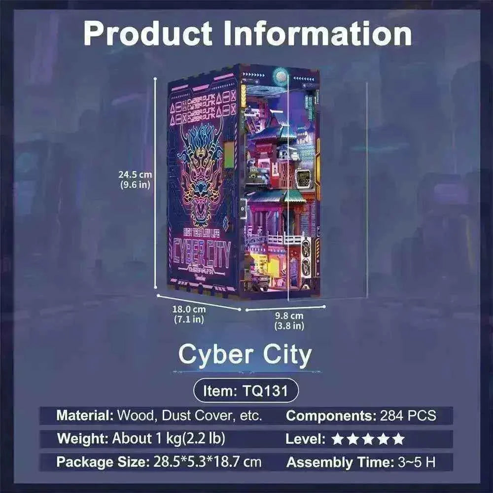 TONECHEER Mid-Year Flash Sale DIY Book Nook Kit (Cyber City)