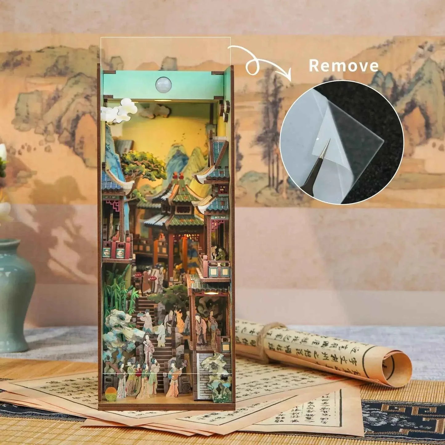 Pure Snoze 3D Wooden Puzzle DIY Book Nook Kit (Song Dynasty Culture)