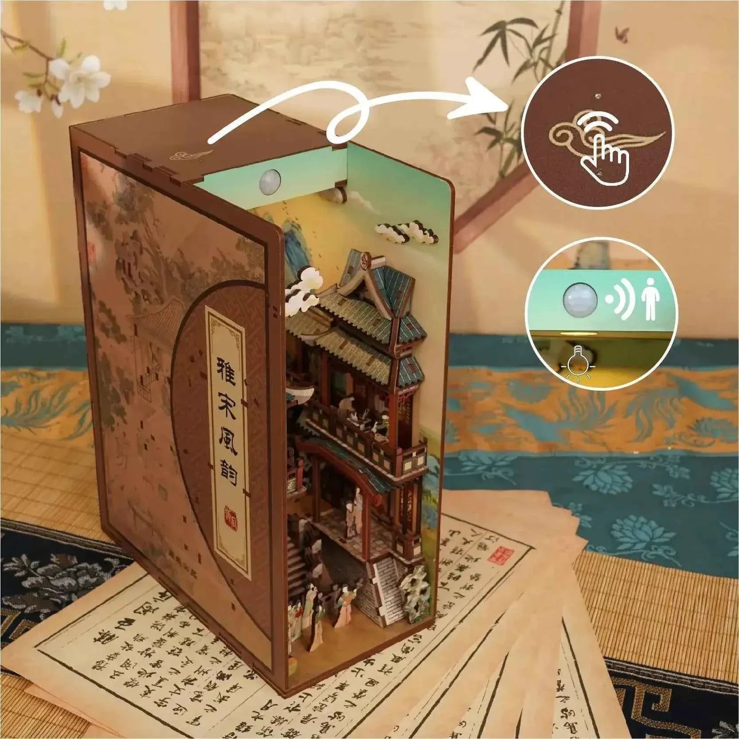Pure Snoze 3D Wooden Puzzle DIY Book Nook Kit (Song Dynasty Culture)