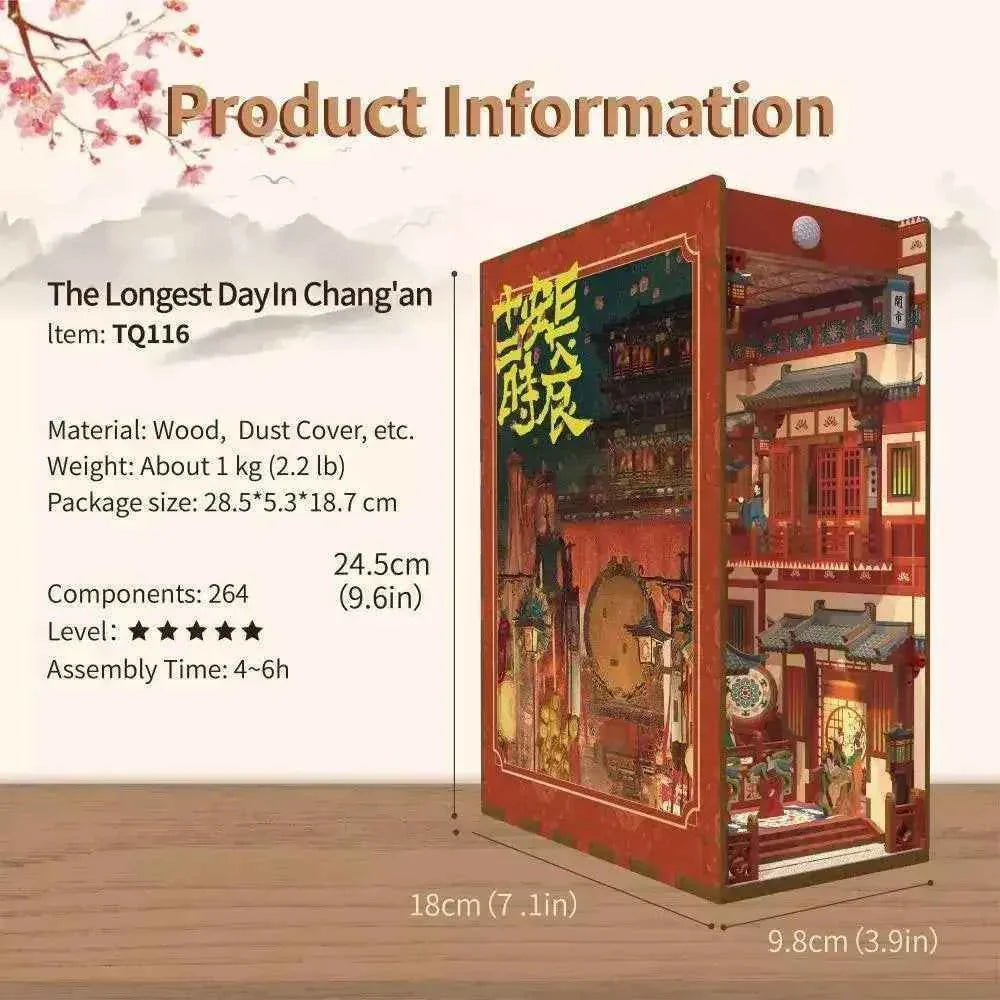 Pure Snoze 3D Wooden Puzzle DIY Book Nook Kit (THE Longest Day in Chang'an)