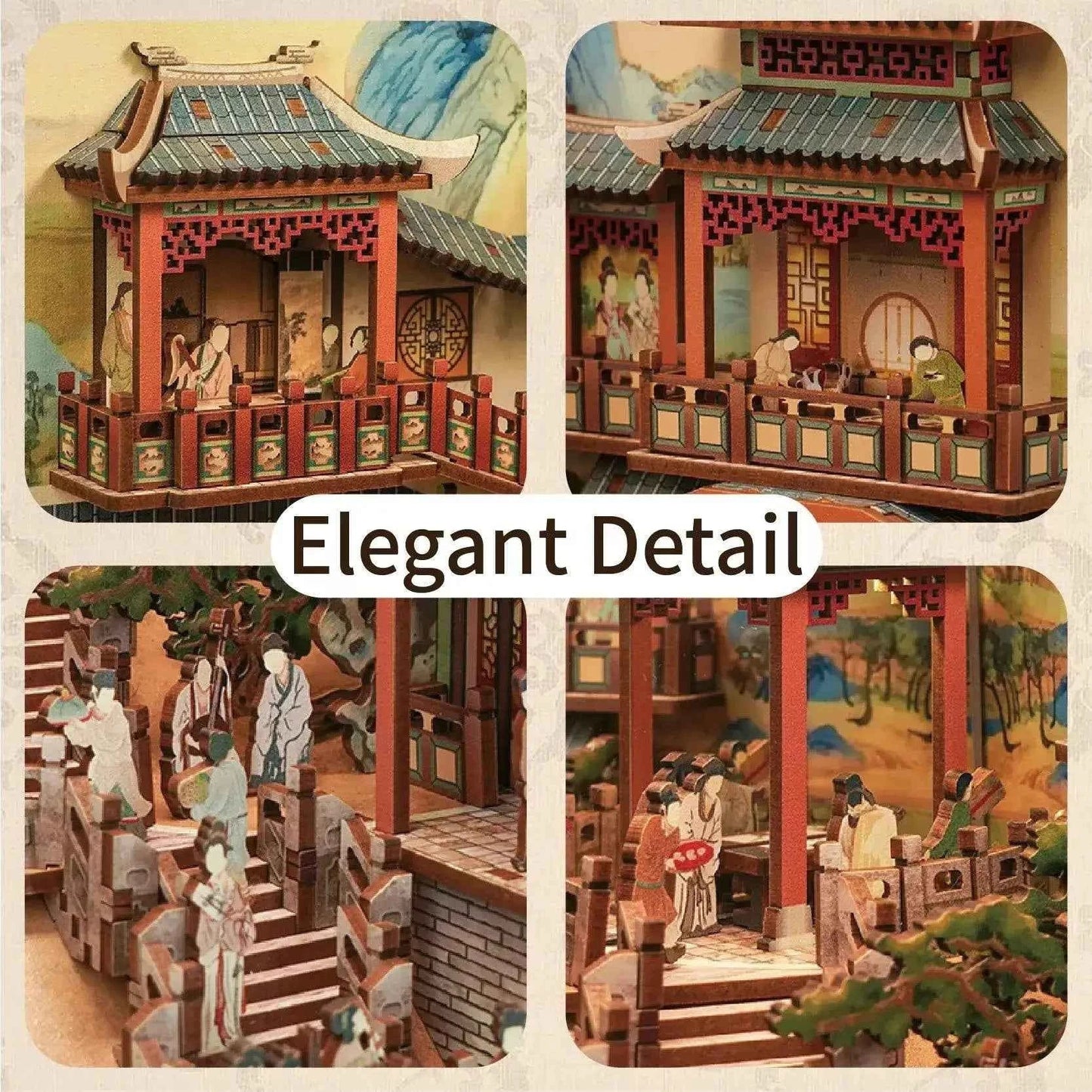 Pure Snoze 3D Wooden Puzzle DIY Book Nook Kit (Song Dynasty Culture)