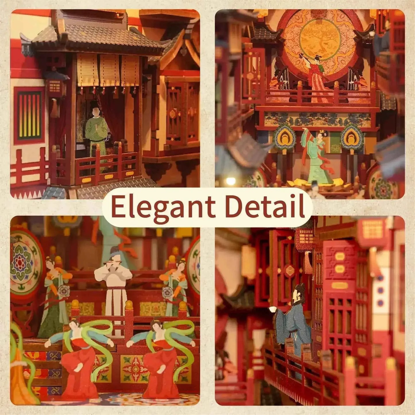 Pure Snoze 3D Wooden Puzzle DIY Book Nook Kit (THE Longest Day in Chang'an)
