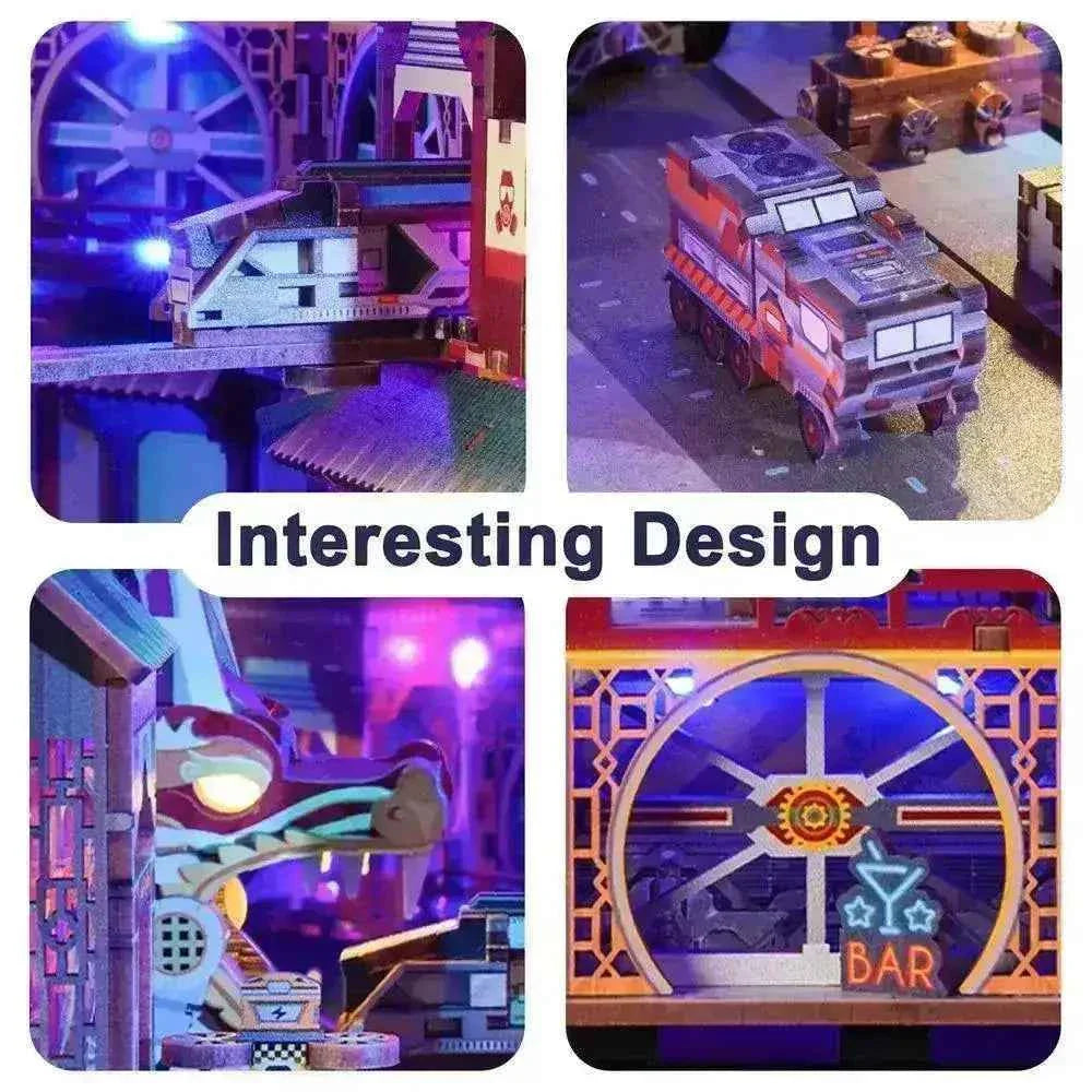TONECHEER Mid-Year Flash Sale DIY Book Nook Kit (Cyber City)