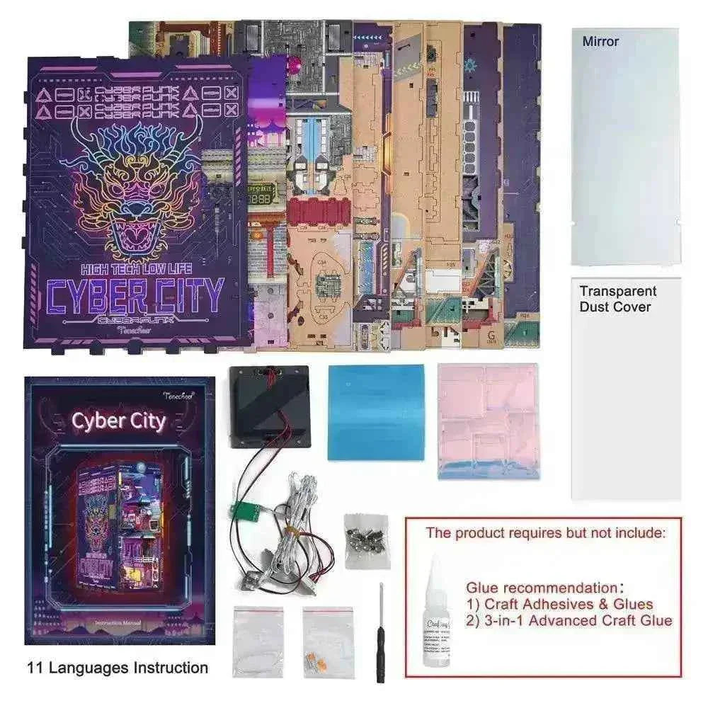 TONECHEER Mid-Year Flash Sale DIY Book Nook Kit (Cyber City)