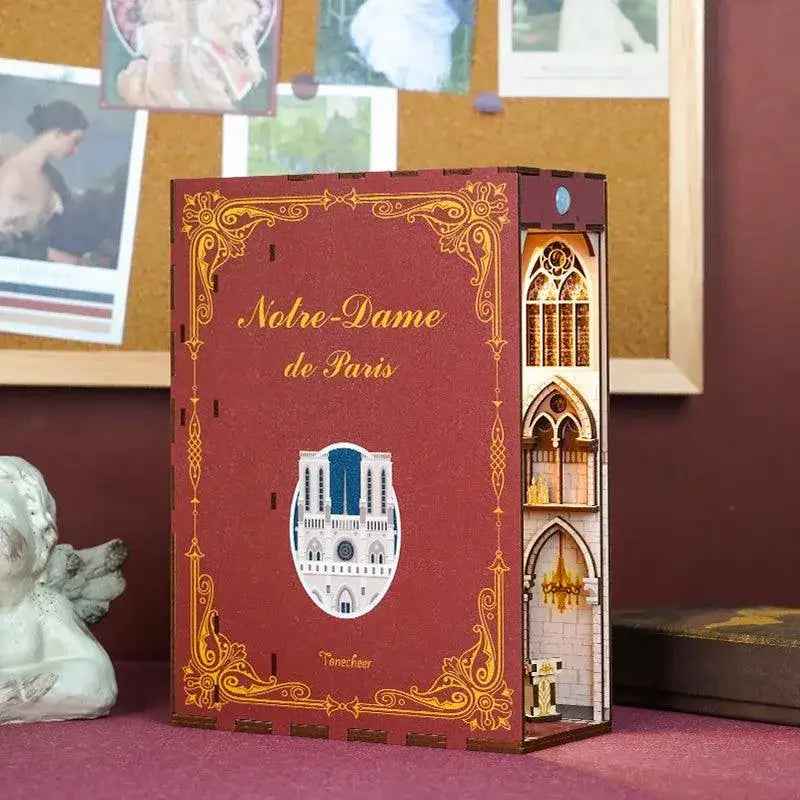 Pure Snoze 3D Wooden Puzzle DIY Book Nook Kit (Notre-Dame de Paris)